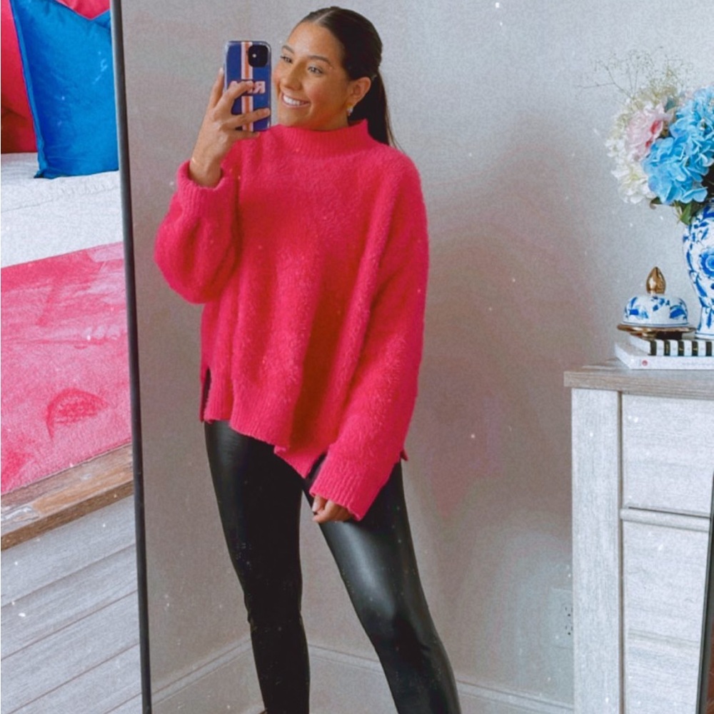 B.P Pink Fuzzy Sweater